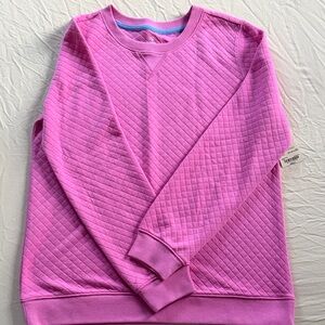St. John's Bay Pink Quilted Crewneck Sweatshirt